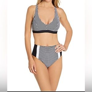 BLEU women’s bikini ROD BEATTIE Inside The Lines High Waist
Swim Bottom and Top